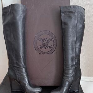Modern Vintage Women's Over the Knee Black Boots